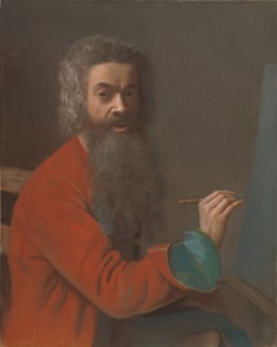 Self-portrait in Turkish costume, c. 1750. Found in the collection of Kunst Museum Winterthur.