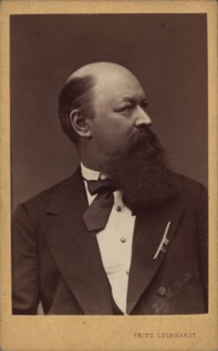 Portrait of the composer Franz von Suppè (1819-1895) , c. 1880. Private Collection.