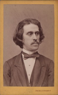 Portrait of the composer Josef Strauss (1827-1870), c. 1868. Private Collection.