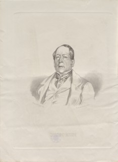 Portrait of the composer Gioachino Antonio Rossini (1792-1868), 1852. Private Collection.