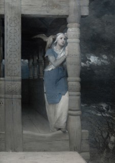 Frithiof's Saga: The Lament of Ingeborg, 1880s. Found in the collection of Nationalmuseum Stockholm.