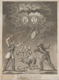 Allegory of the suppression of the Hungarian Revolution in 1849, 1849. Private Collection.