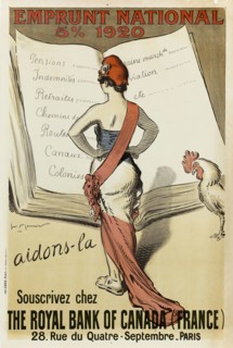 Souscrivez chez The Royal Bank of Canada (France), 1920. Private Collection.