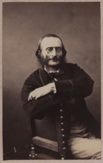Portrait of Jacques Offenbach (1819-1880), ca 1860. Private Collection.