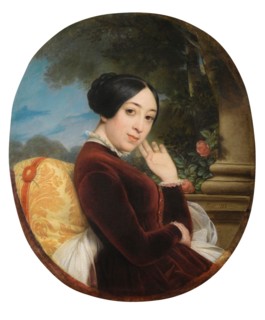Portrait of the singer and composer Pauline Viardot (1821-1910), 1844. Private Collection.