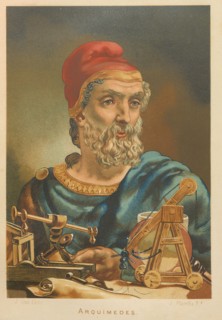 Archimedes of Syracuse. From: La ciencia y sus hombres, 1879. Private Collection.