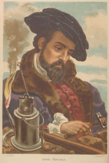 Georgius Agricola. From: La ciencia y sus hombres, 1879. Private Collection.