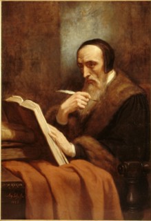 Portrait of John Calvin (1509-1564), 1858. Found in the collection of Musée de la Vie romantique, Paris.
