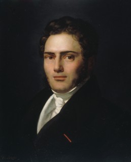 Portrait of Saint-Amand Bazard (1791-1832) , 1821. Found in the collection of Musée de la Vie romantique, Paris.