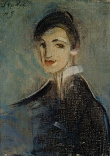 Singer in Black, 1916-1917. Found in the collection of Ateneum, Helsinki.