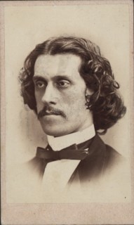Portrait of the composer Josef Strauss (1827-1870), ca 1860. Private Collection.
