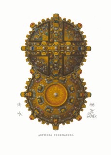 The Monomakh's Globus cruciger. From the Antiquities of the Russian State, 1849-1853. Private Collection.