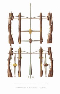 Crossbow. From the Antiquities of the Russian State, 1849-1853. Private Collection.