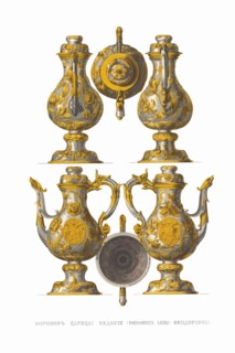 Jug of Tsarina Evdokiya Feodorovna Lopukhina. From the Antiquities of the Russian State, 1849-1853. Private Collection.