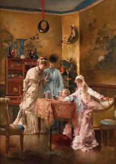 The Visitors, 1881. Private Collection.