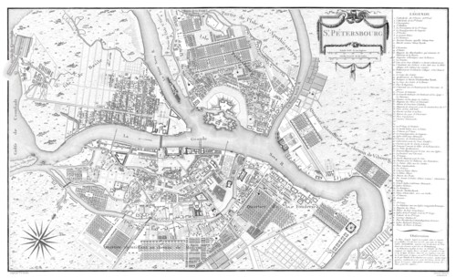 Map of Saint Petersburg, 1783. Private Collection.