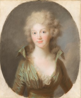 Friederike Luise Wilhelmine of Prussia (1774-1837), Queen of the Netherlands, c. 1790. Found in the collection of The Mauritshuis, The Hague.