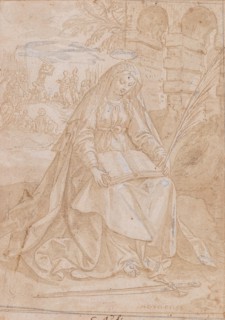 Saint Justine, 1584. Private Collection.