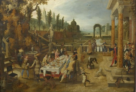 Fête champêtre, c. 1615-1620. Found in the collection of Szepmuveszeti Muzeum, Budapest.