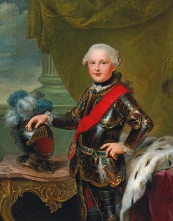 Portrait of Charles II August (1746-1795), Duke of Zweibrücken, ca 1757. Private Collection.