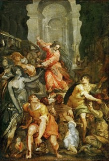 Christ Driving the Money Changers from the Temple, ca 1588. Found in the collection of Art History Museum, Vienne.