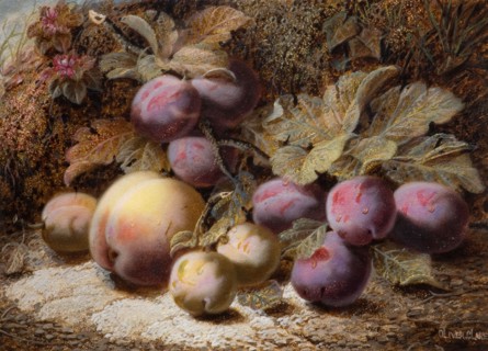 Still Life With Peach And Plums, 1916.