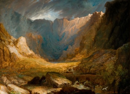 Llyn Idwal, North Wales, 1810-1850. Devil's Kitchen, Snowdonia National Park.