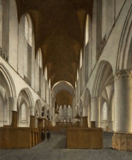 Interior of Saint Bavo, Haarlem, 1680.