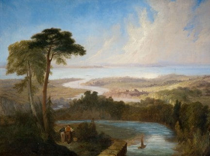 Panoramic View of the Severn Estuary, early-mid 19th century.