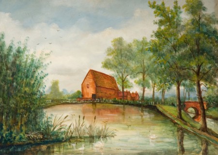 Old Pebble Mill Pool, Birmingham, (19th century). Attributed to J.Booth.