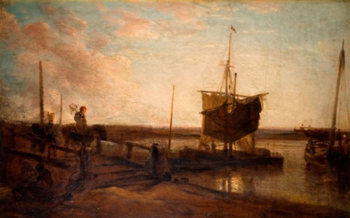 Jetty With Boats, 1800-50.