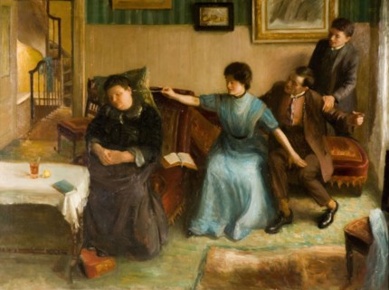Portrait of the Artist's Family, a Playful Scene, 1910-1911.