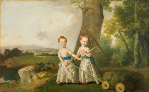 Portrait of the Blunt Children, 1766-80. Exhibited in 'Too Cute!: Sweet is About to get Sinister' 26 Jan - 12 May 2019.