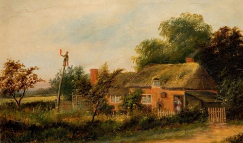 Sket's Cottage Northfield, Birmingham, 1875-1900.