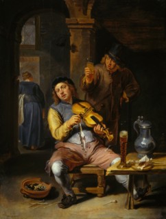 The Blind Fiddler, 1637-1677. Attributed to Willem van Herp.