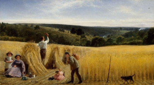 The Valleys Stand Thick With Corn, 1865. The title is taken from the Bible, Psalm 65.