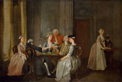 Playing At Quadrille, 1740-50.