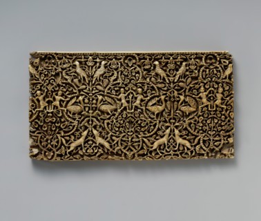 Panel from a Rectangular Box, Spain, 10th-early 11th century.