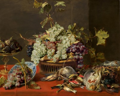 Still Life with Grapes and Game, c. 1630.