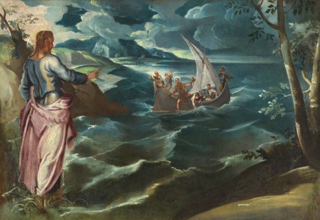 Christ at the Sea of Galilee, c. 1570s. By Circle of Jacopo Tintoretto, probably Lambert Sustris.