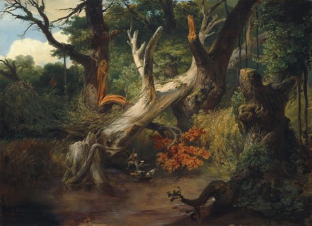 Hunting in the Pontine Marshes, 1833.