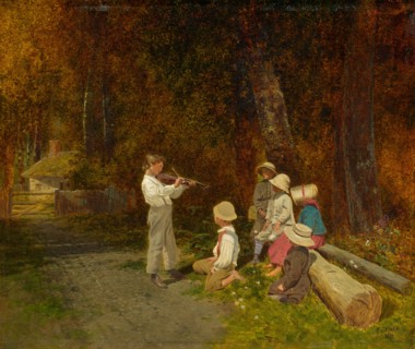 His First Appearance in Public, 1870.