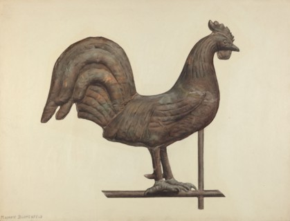 Weather Vane Finial, c. 1938.