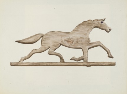 Horse Weather Vane, c. 1938.
