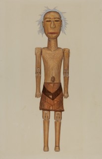Wooden Indian Doll, c. 1937.
