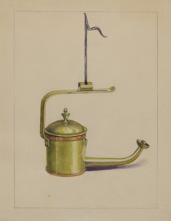 Sperm Oil Lamp, c. 1935.