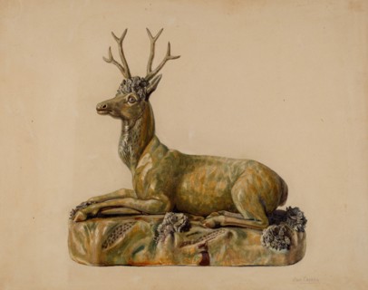 Stag Statuette, 1935/1942.