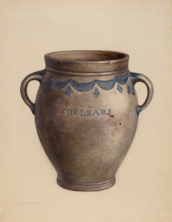 Stoneware Crock, c. 1940.