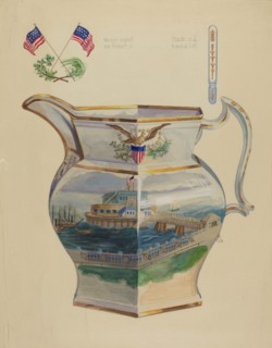 Glazed Stone China Pitcher, 1935/1942.