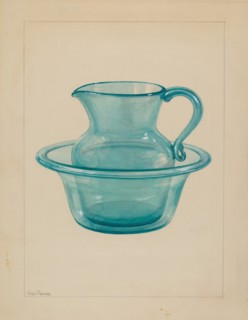 Wash Bowl and Pitcher, c. 1937.